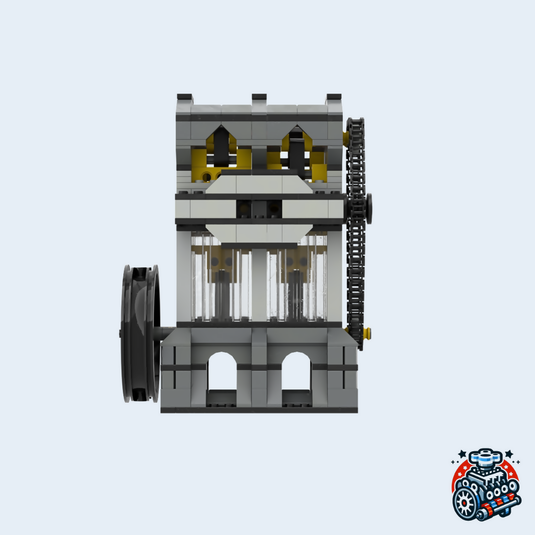 DOHC Inline 2 Cylinder Vacuum Engine