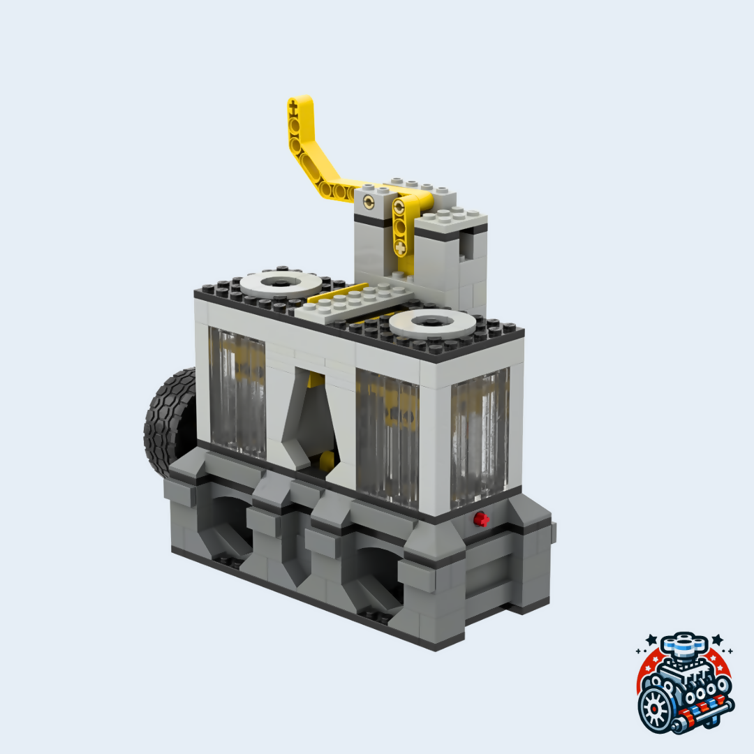 Motor de vacío de 2 cilindros en línea