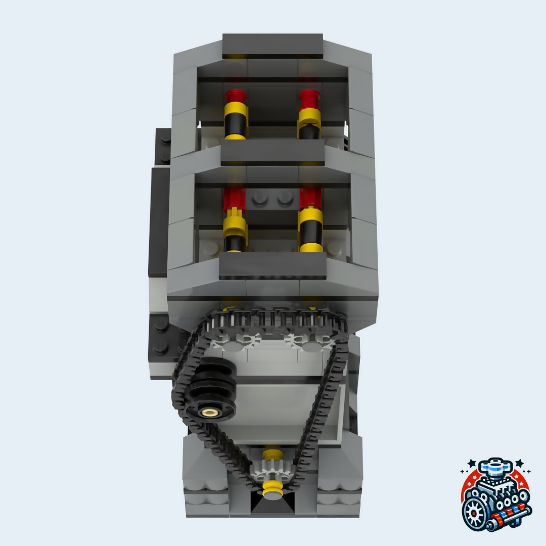 DOHC Inline 2 Cylinder Vacuum Engine