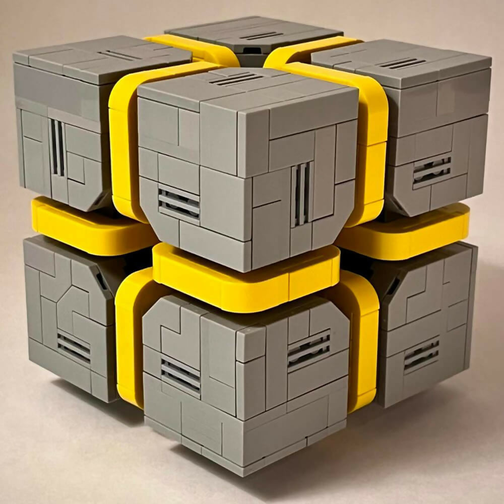 Sci-Fi Caution Cube, by Zachary Steinman