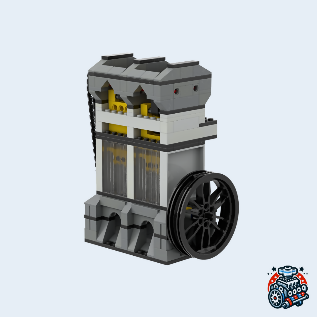 DOHC Inline 2 Cylinder Vacuum Engine
