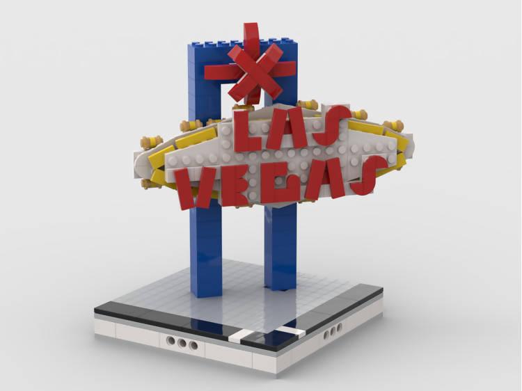 LEGO MOC Modular City Las Vegas  Build from 11 MOCs by gabizon
