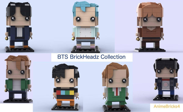 BTS BrickHeadz Bundle Pack - Dynamite - BuildaMOC