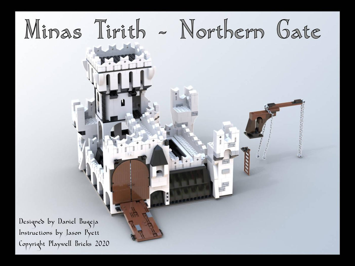 LEGO MOC The Walls of Minas Tirith by Playwell Bricks