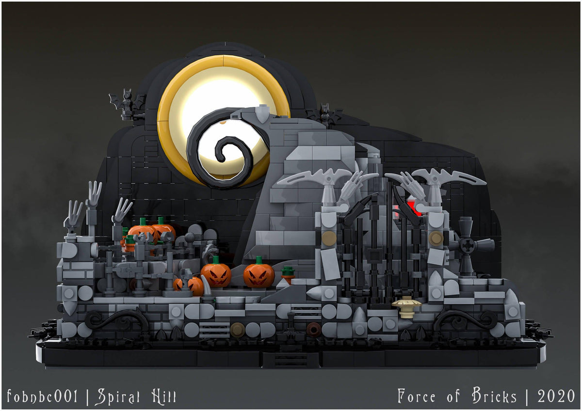 MOC Halloween Force of Bricks Spiral Hill Nightmare Building