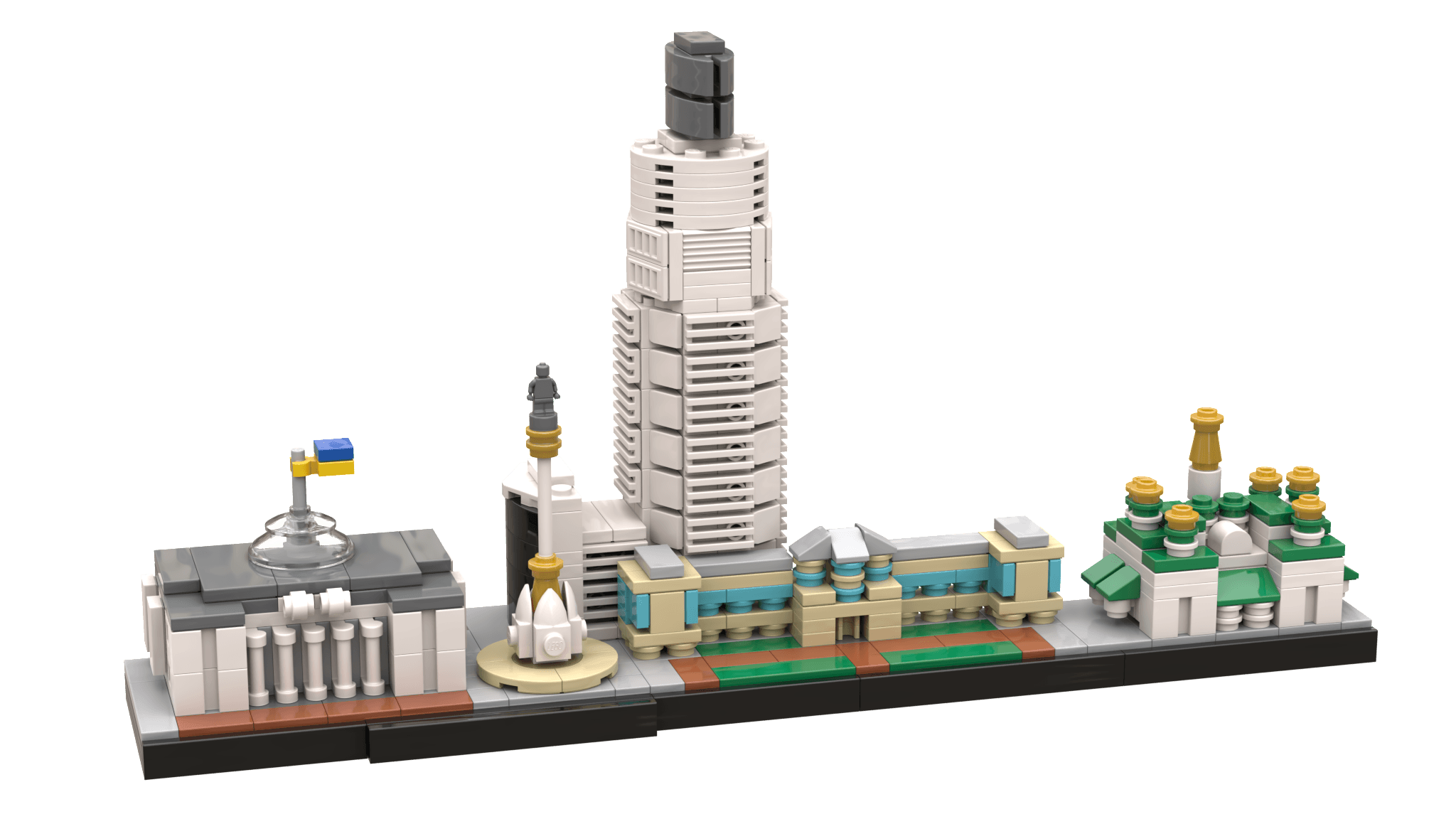 Kyiv (Kiev) Skyline - BuildaMOC