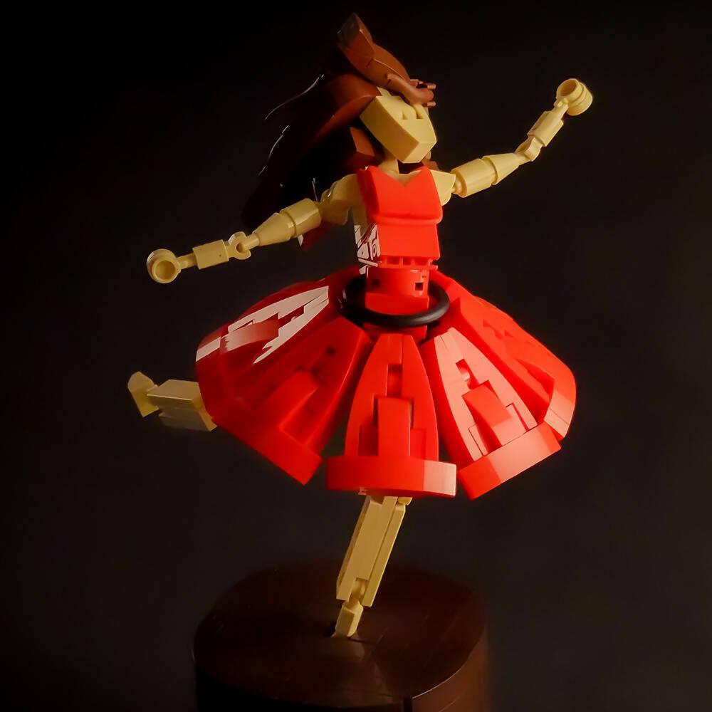 lego minifigure red dress LEGO Rebecca Reid