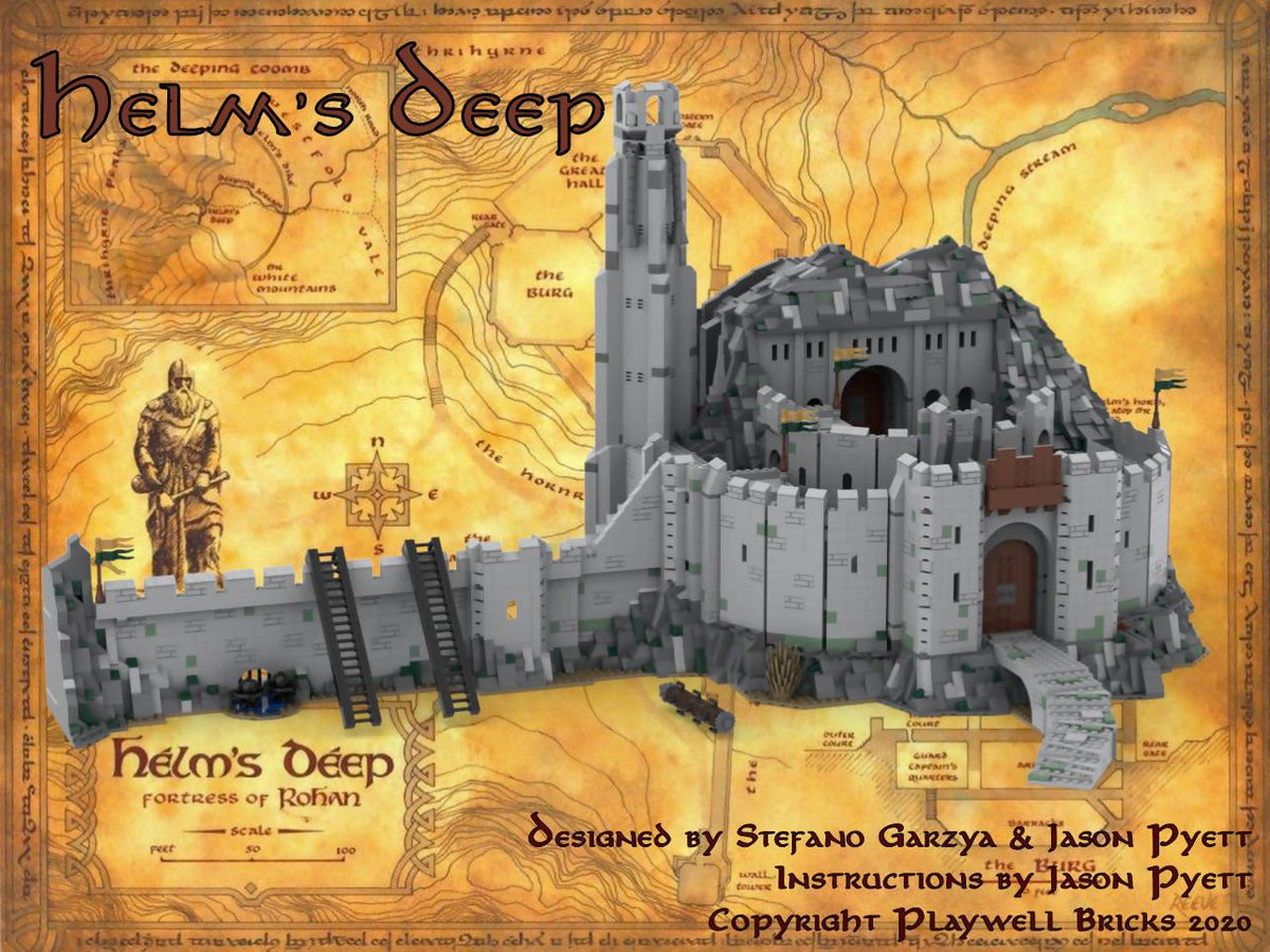 Gondor Tower with Trebuchet – BuildaMOC