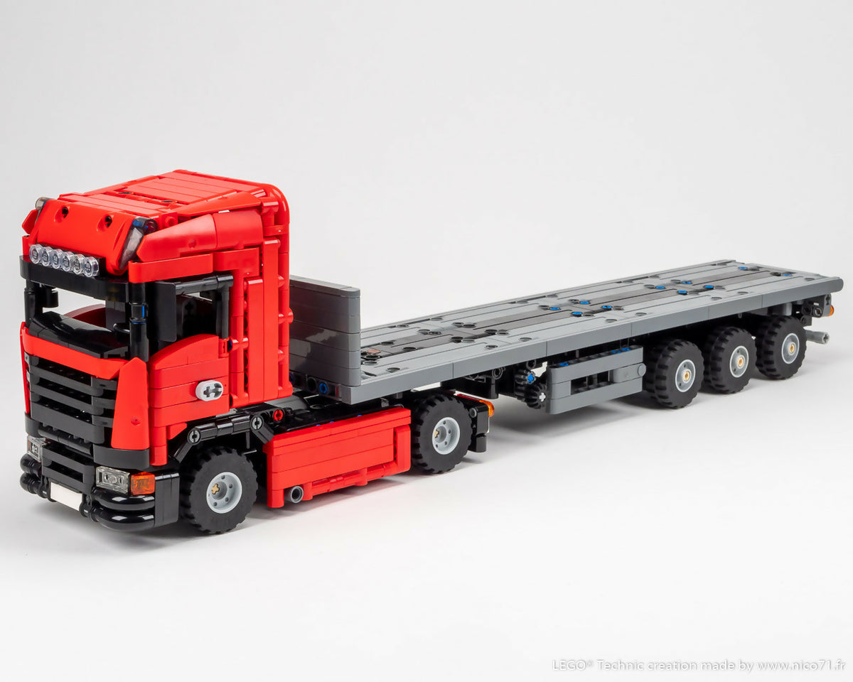 Euro-Truck and Steering Axle Trailer