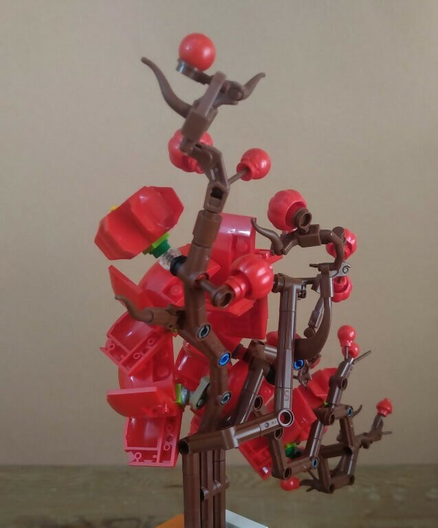 Cherry blossom Ikebana, by Picea