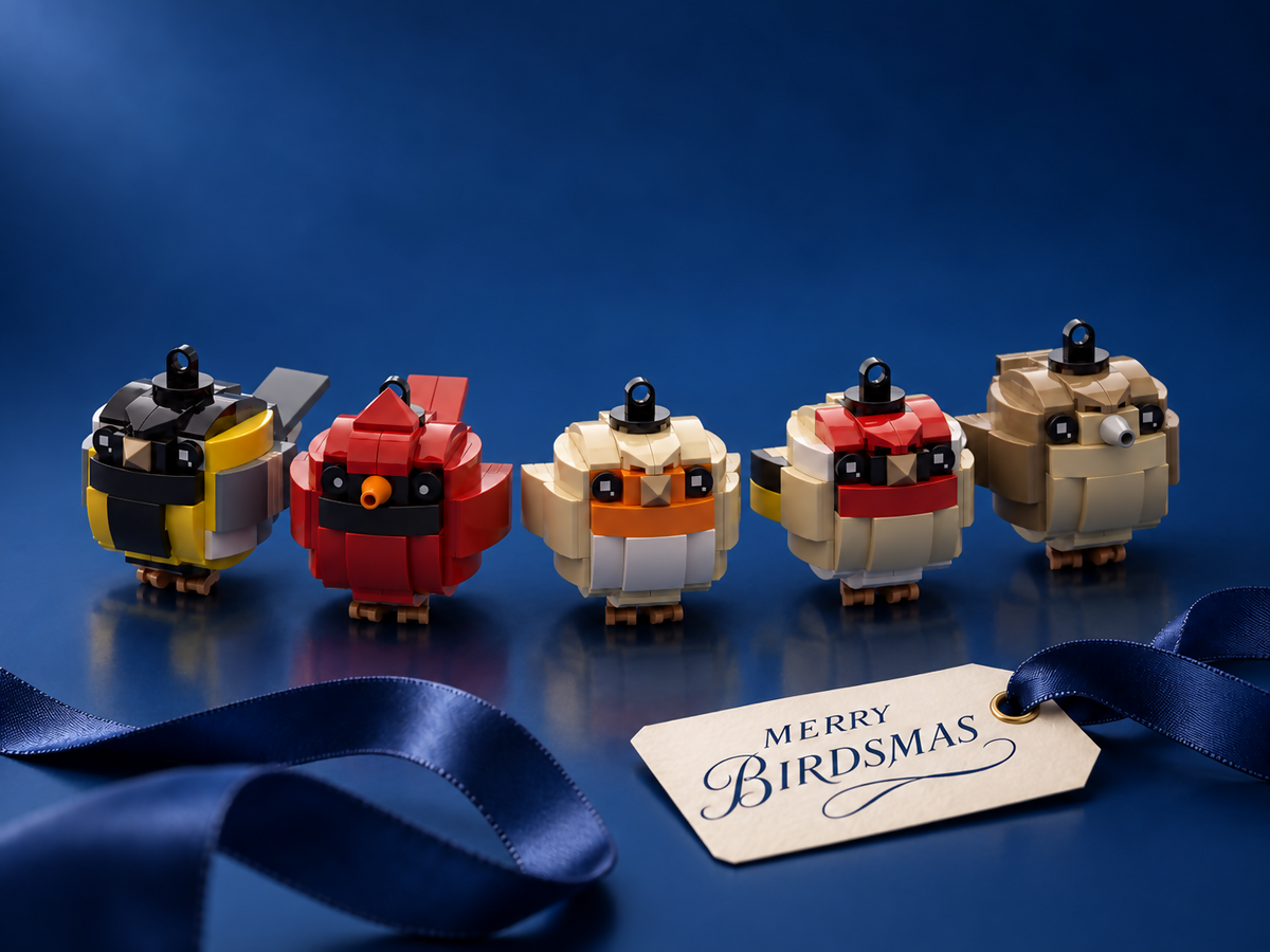 Merry BirdsMas - Birds Baubles for the Christmas tree