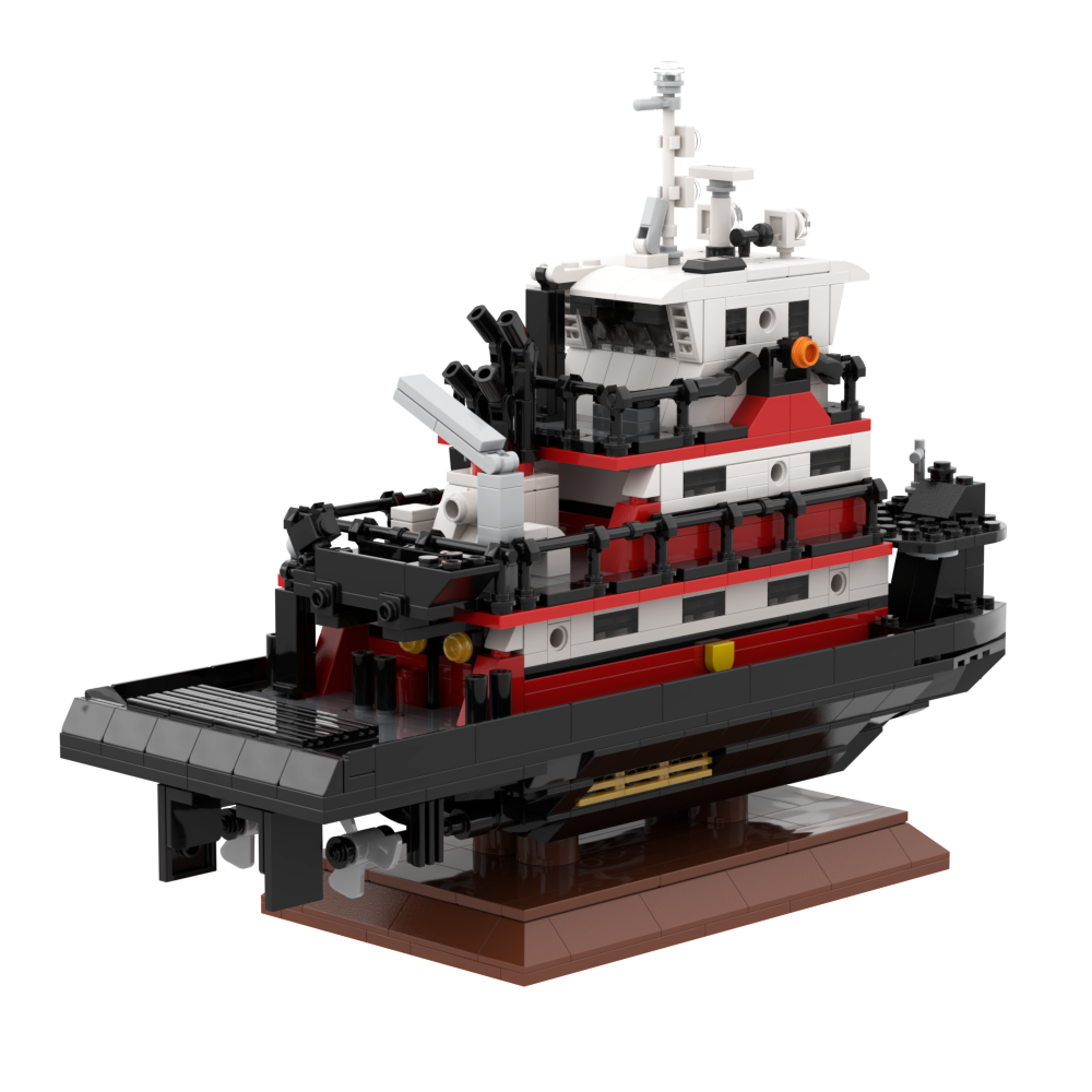 Modelo del remolcador M/V Elizabeth Marie de Brennan Marine (Grande - 878 piezas)