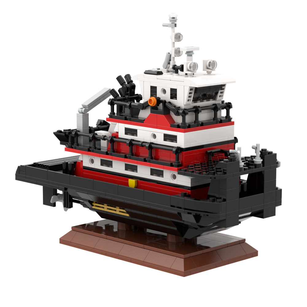 Modelo del remolcador M/V Elizabeth Marie de Brennan Marine (Grande - 878 piezas)