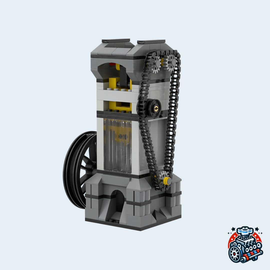 DOHC Single Cylinder Vacuum Engine