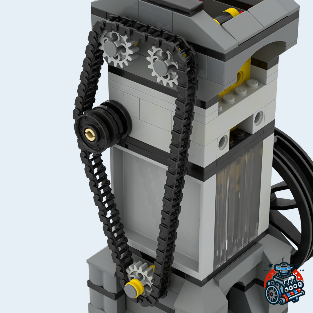 DOHC Single Cylinder Vacuum Engine