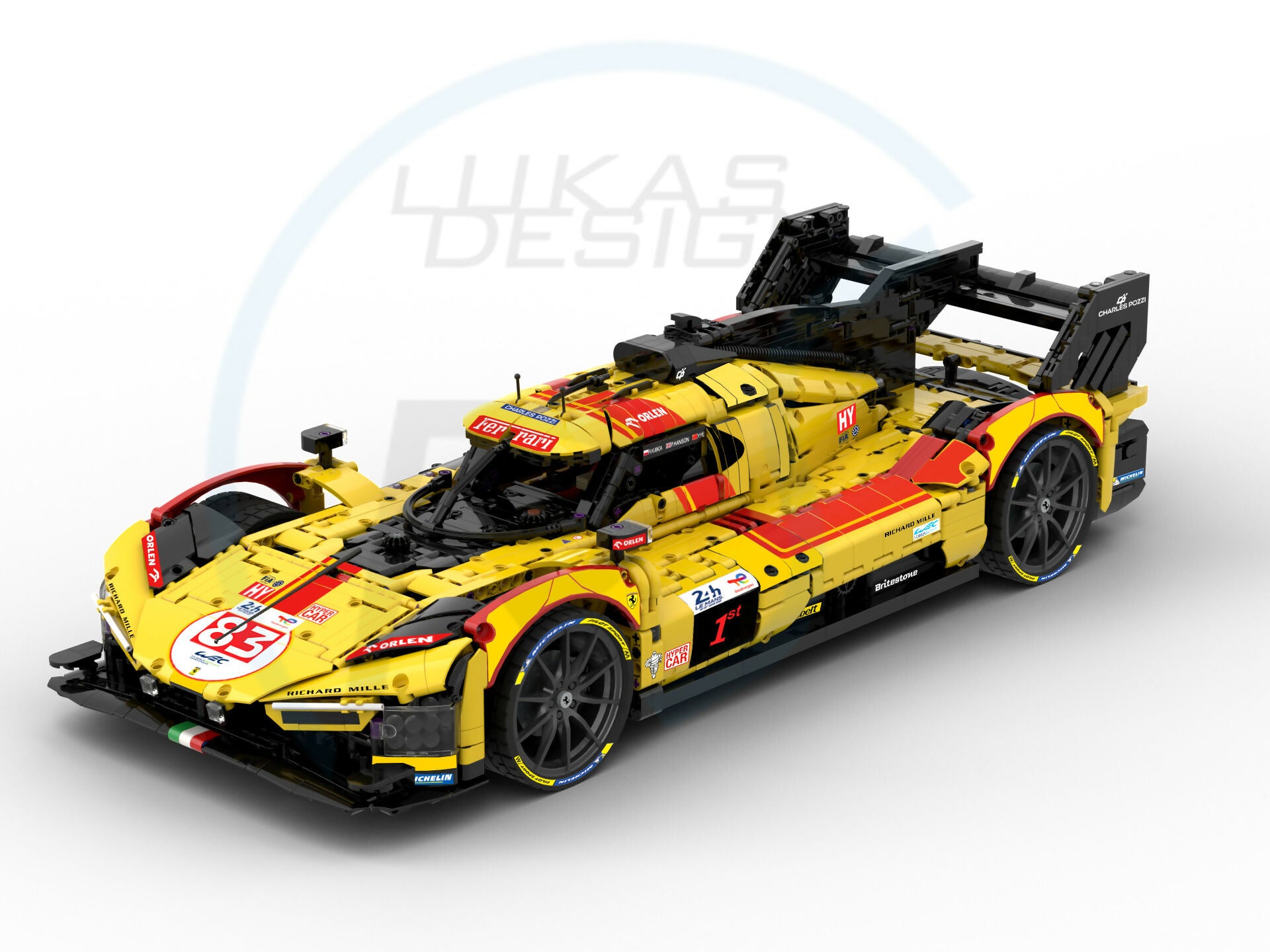 Ferrari Hypercar 499P AF Corse 2025 Edition car no. 83 1:8 Scale