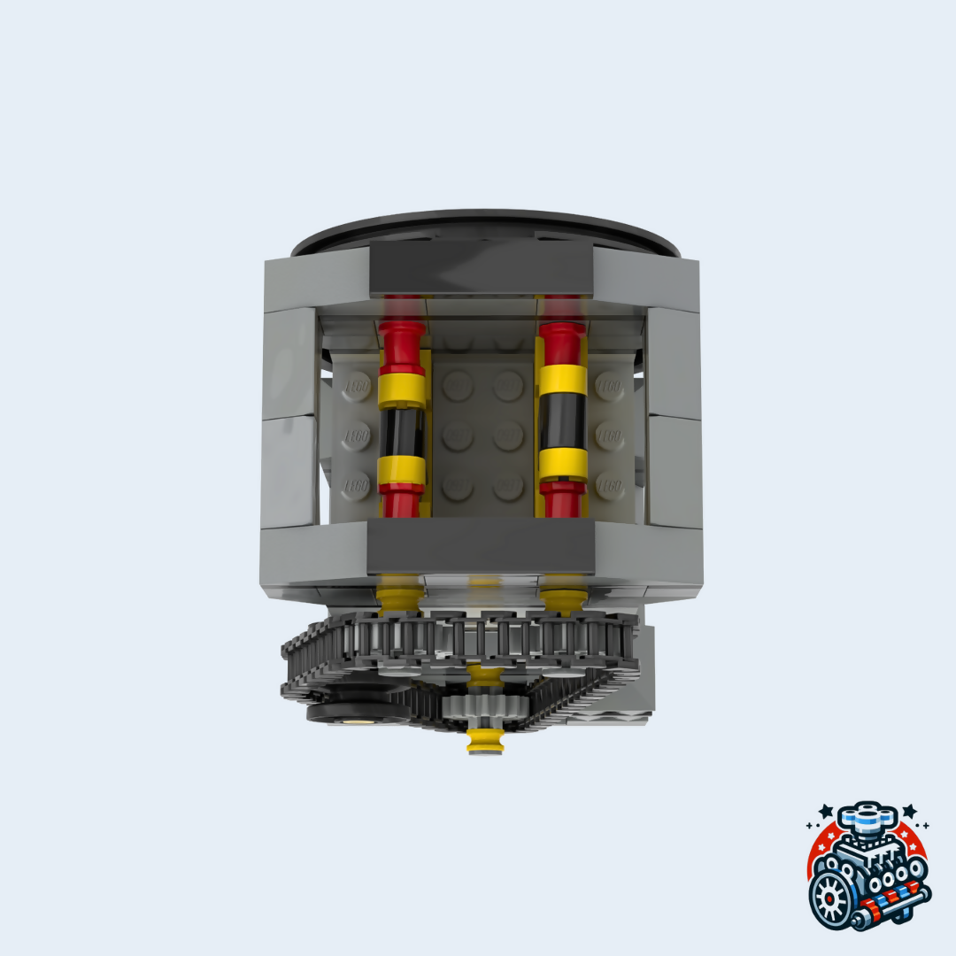 DOHC Single Cylinder Vacuum Engine