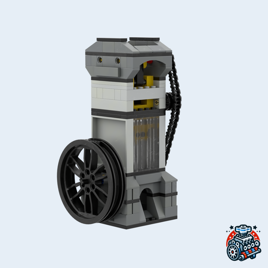 DOHC Single Cylinder Vacuum Engine