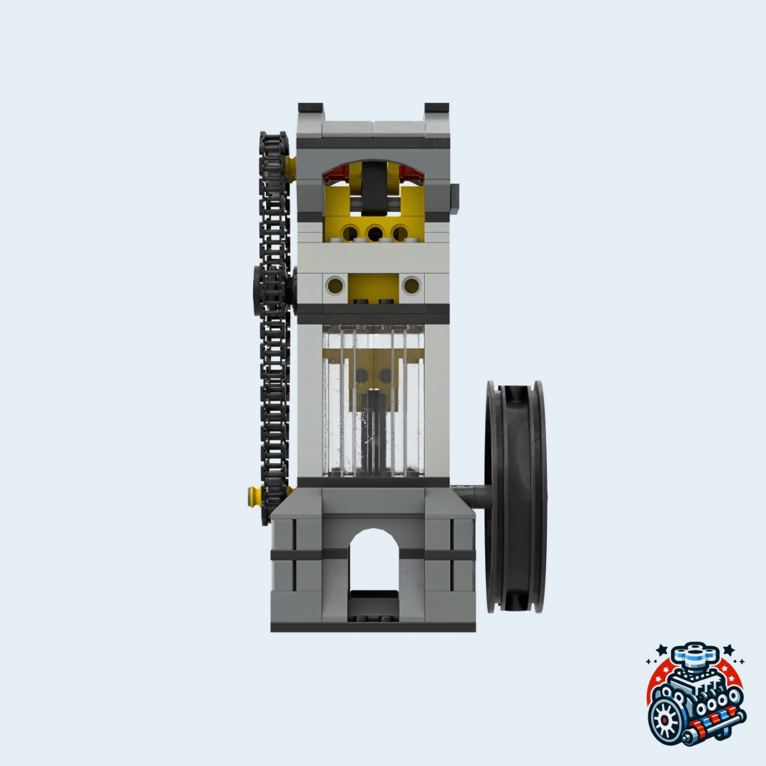 DOHC Single Cylinder Vacuum Engine