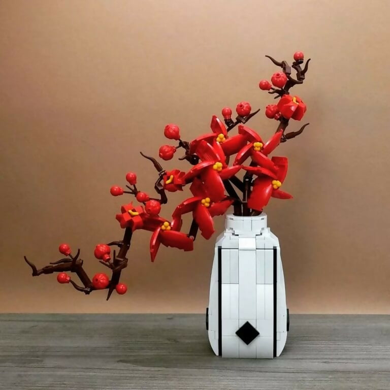 Cherry blossom Ikebana, by Picea