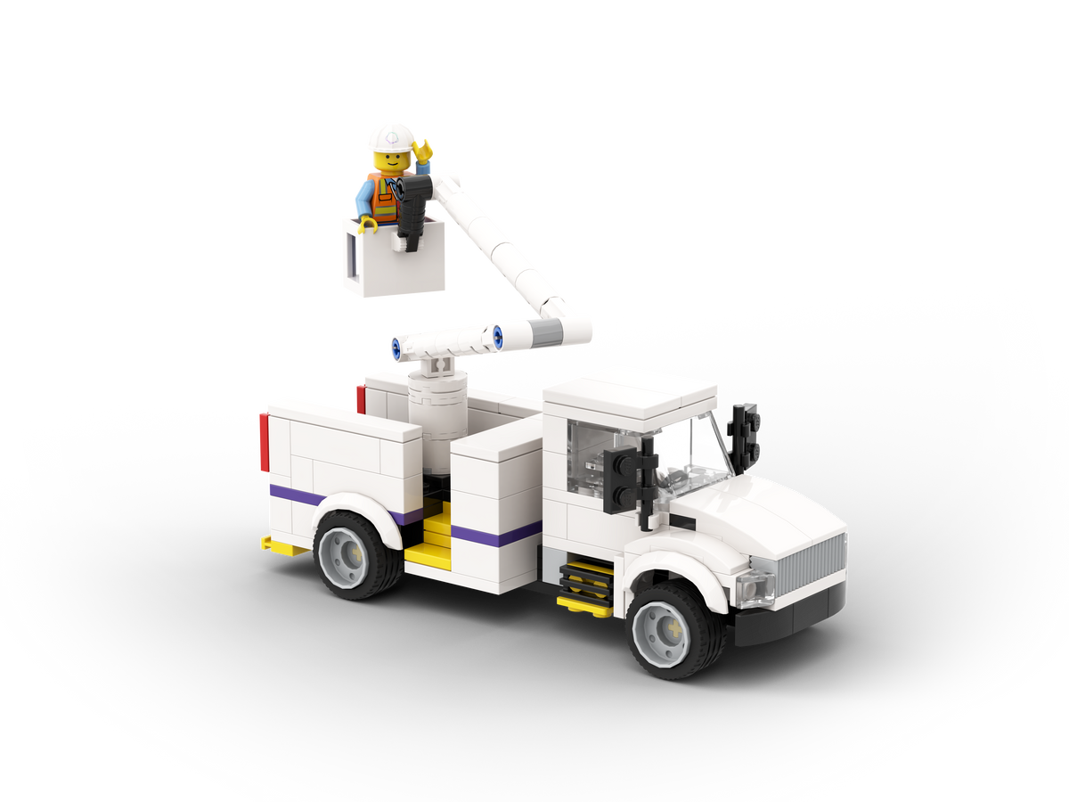 Modell eines Mehrzweck-LKW mit Arbeitsbühne