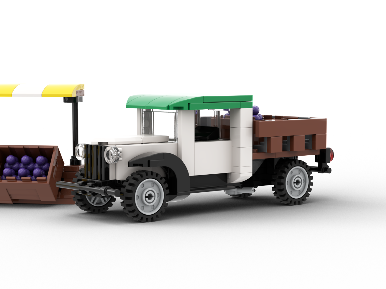 Vintage Truck & Farm Stand Model