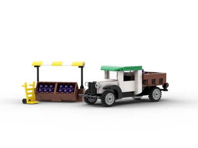 Vintage Truck & Farm Stand Model