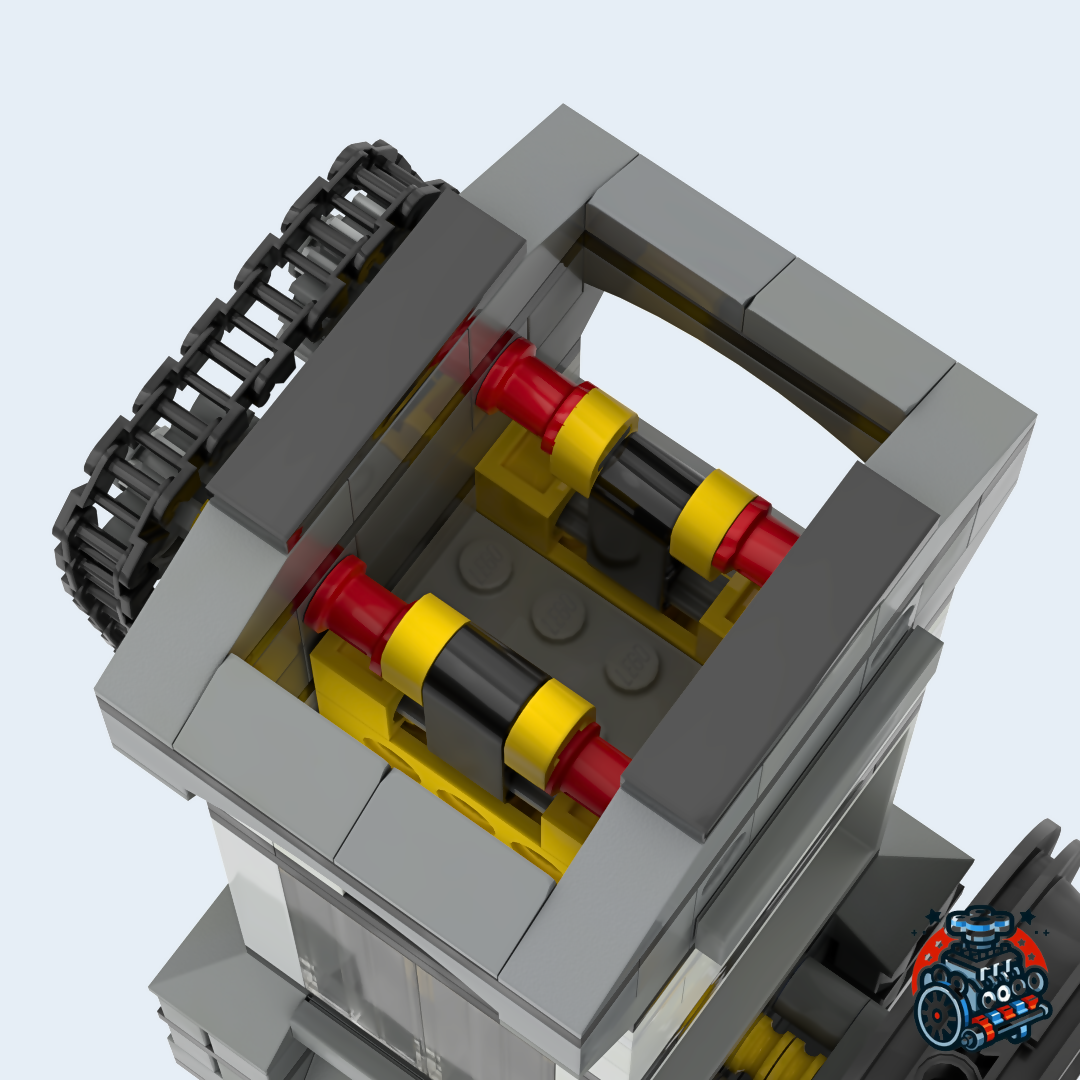 DOHC Single Cylinder Vacuum Engine