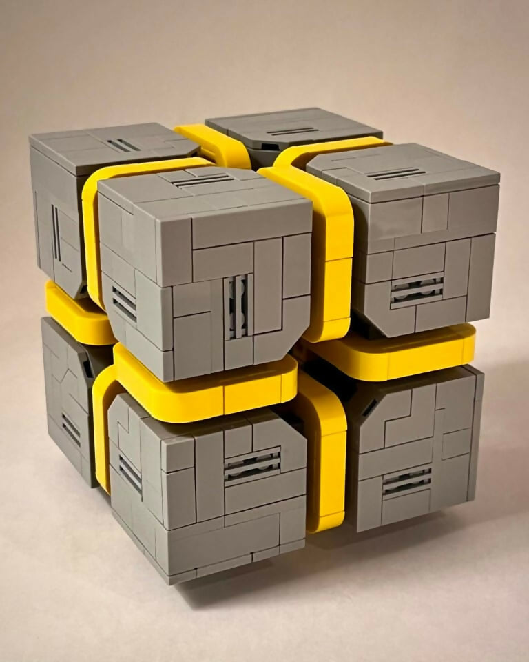 Sci-Fi Caution Cube, by Zachary Steinman