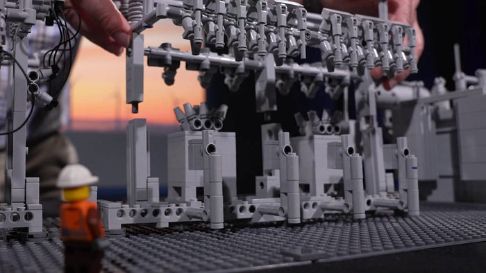 Large scale display models built by BuildaMOC with genuine LEGO® bricks