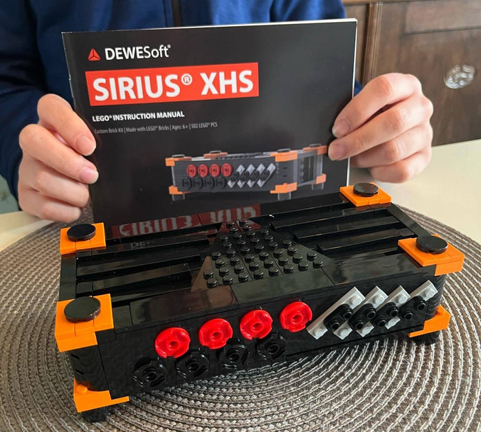 Custom color printed instruction booklet for a brick kit