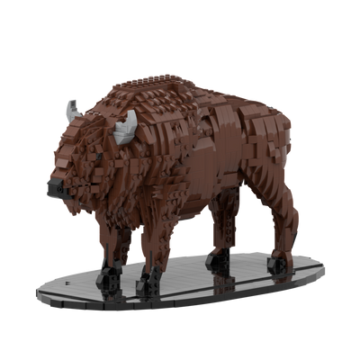 American Bison Building Block Sculpture