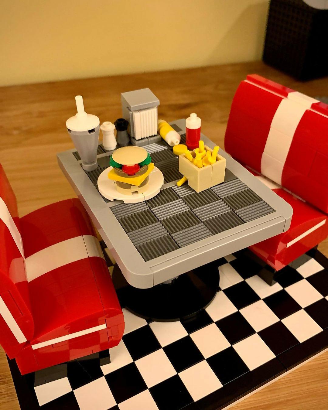 Retro Diner, by Zachary Steinman - BuildaMOC