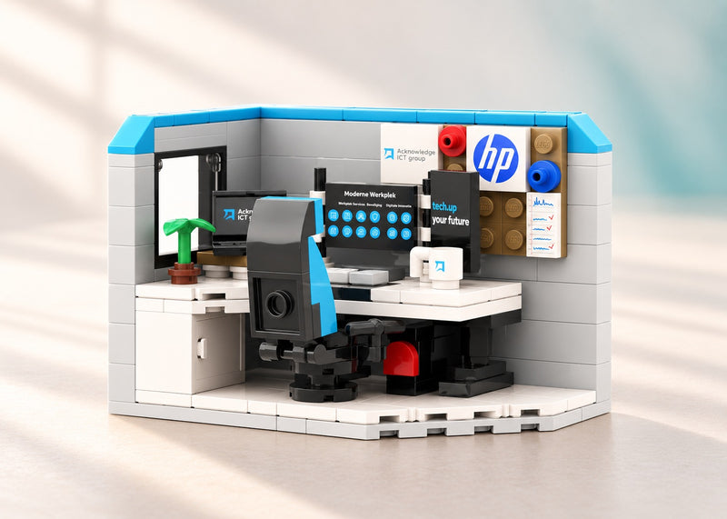 Acknowledge HP Workstation Kit - custom brick model, studio presentation