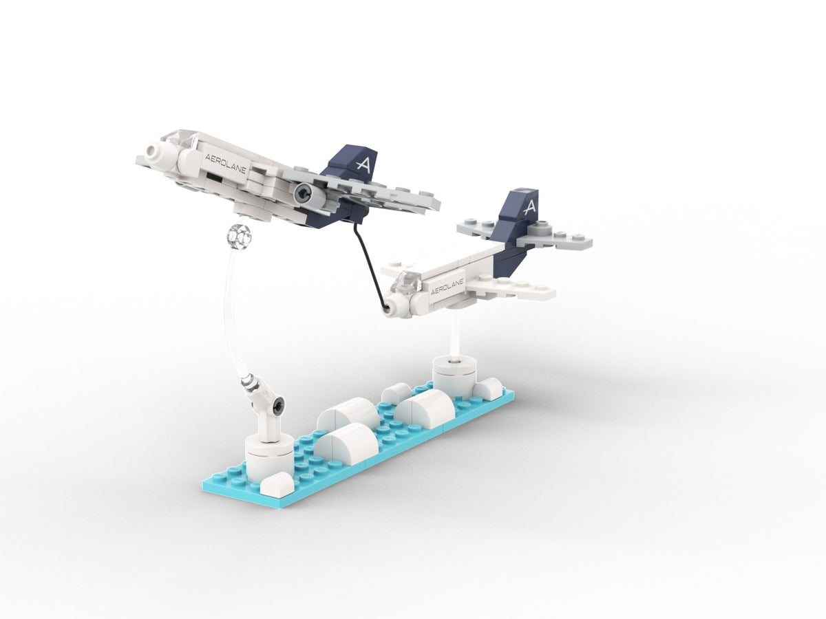AeroTowing, view of the custom brick model