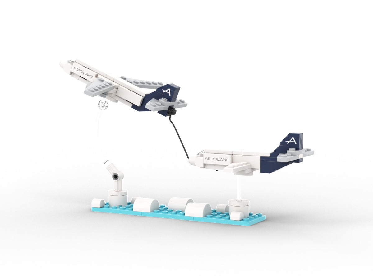 AeroTowing, view of the custom brick model
