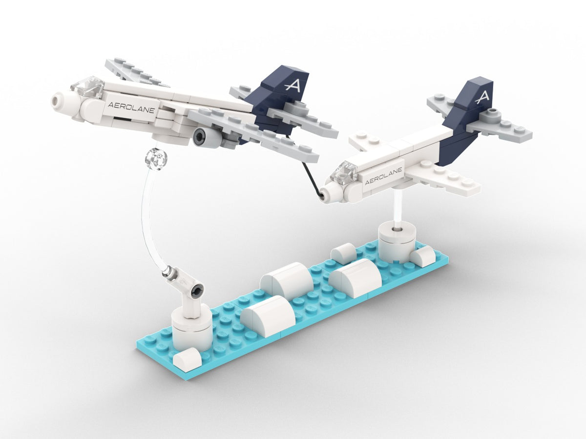 AeroTowing, view of the custom brick model