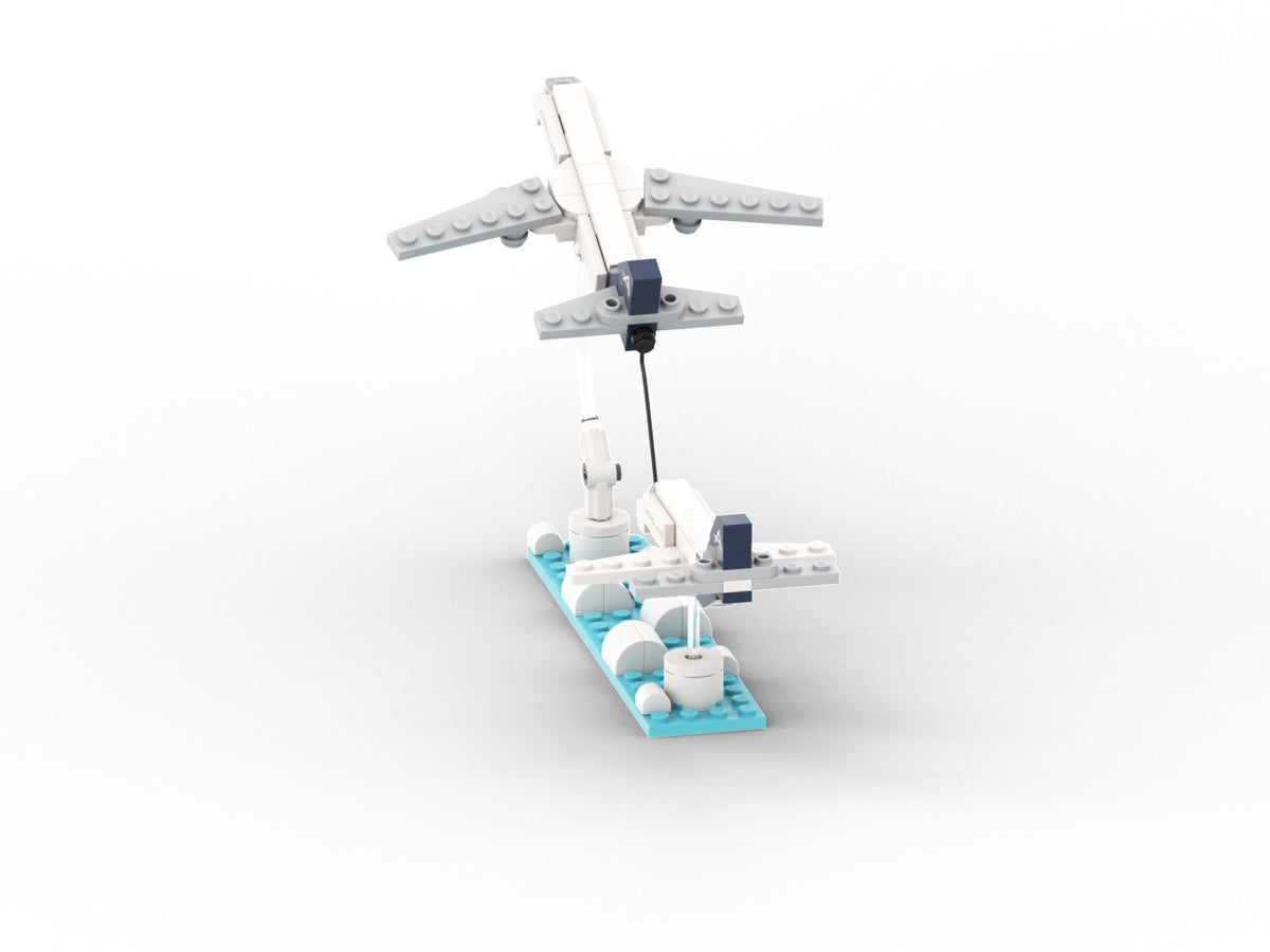 AeroTowing, view of the custom brick model
