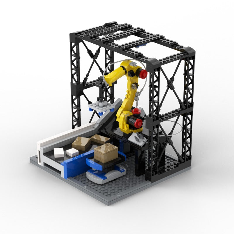 Robin, view of the custom brick model