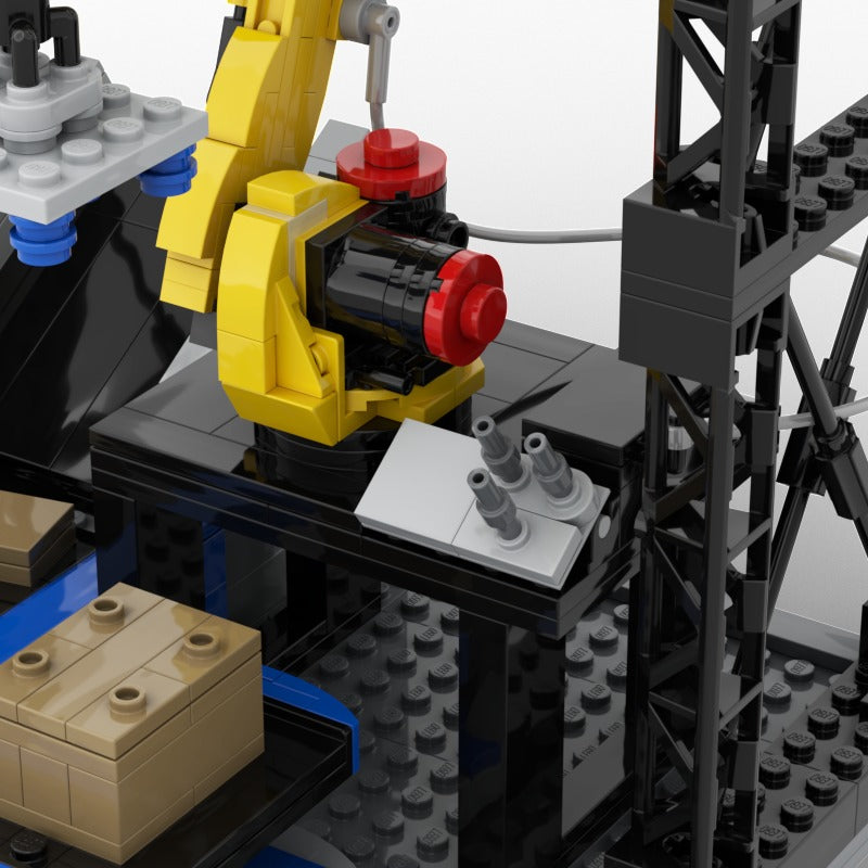 Robin, view of the custom brick model