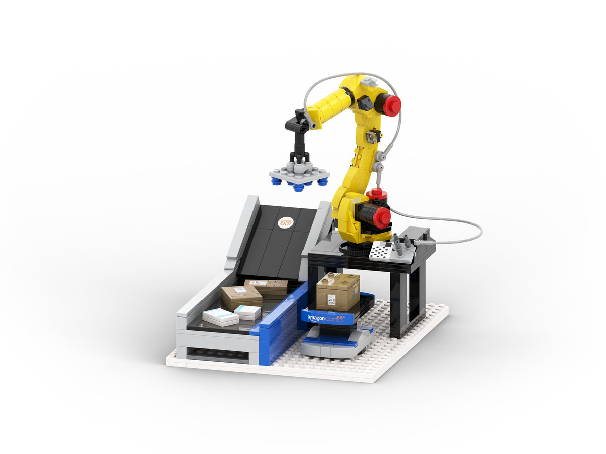 Robin, view of the custom brick model