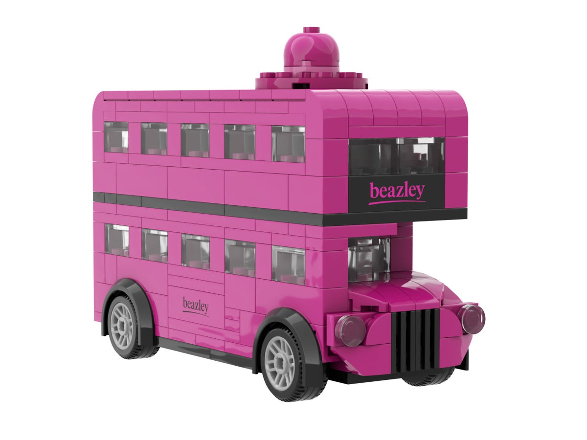Beazley Bowler Bus Building Kit, front three-quarter render of the bus