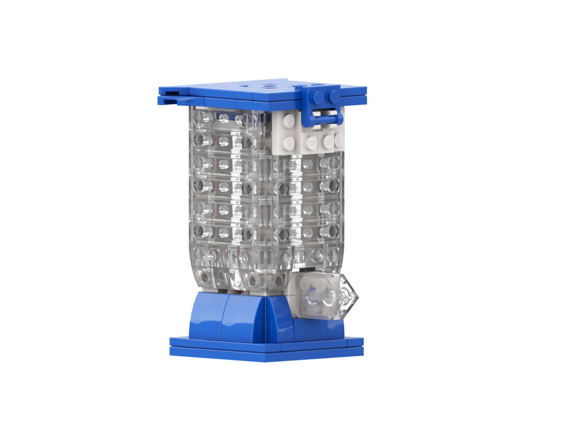 Cartridge, view of the custom brick model