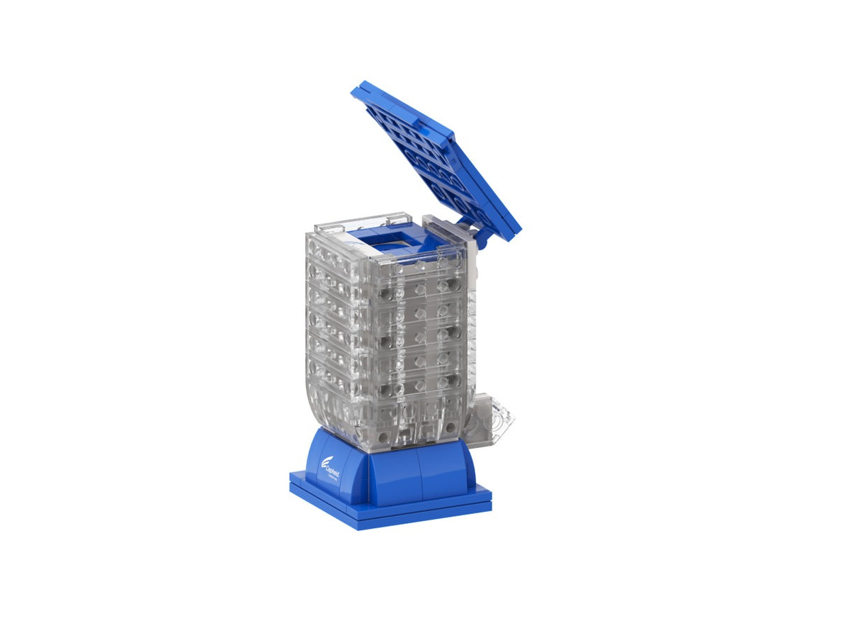 Cartridge, view of the custom brick model