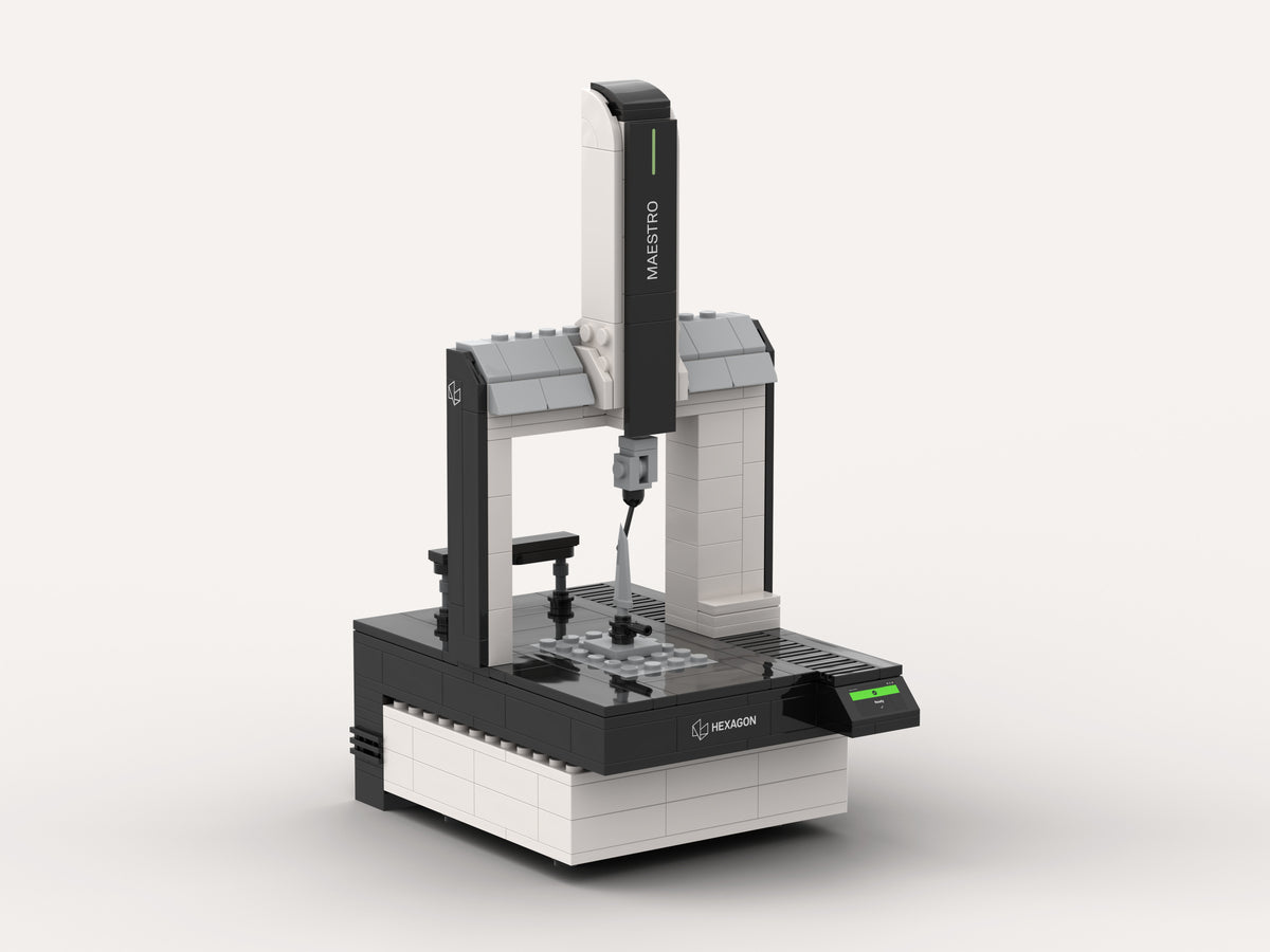Hexagon MAESTRO CMM Building Kit, render from the opposite side showing the control panel