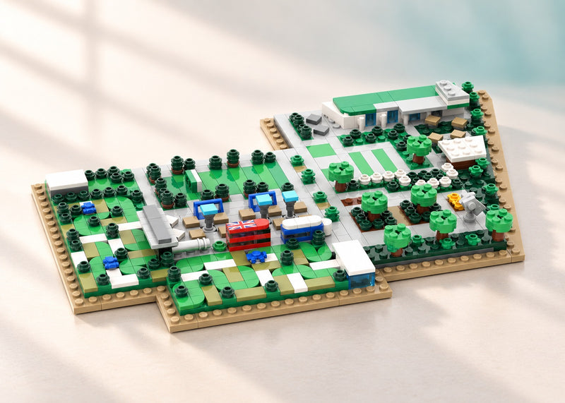 JLL @ Capital One The Perch Kit - custom brick model, studio presentation