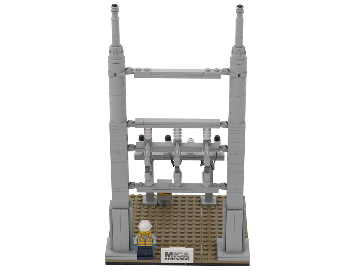 MICA Steelworks Substation Kit, render of the model
