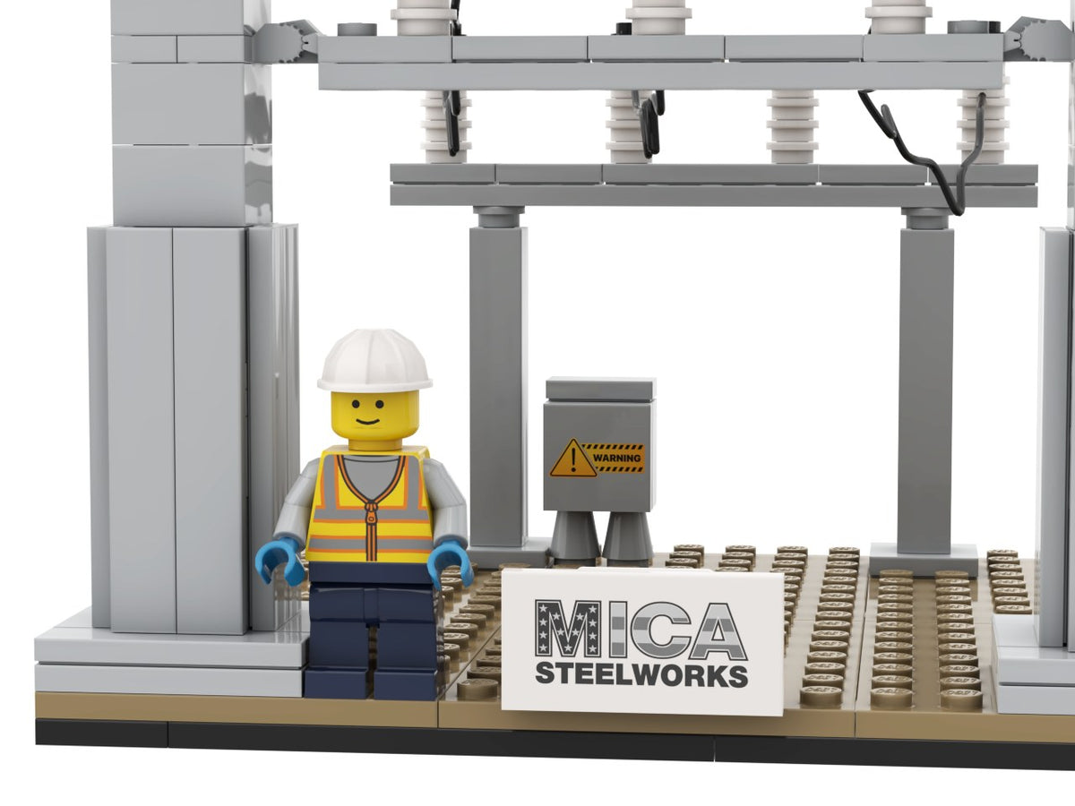 MICA Steelworks Substation Kit, render of the model