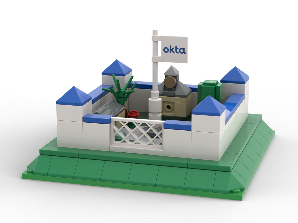Ciudad amurallada, view of the custom brick model