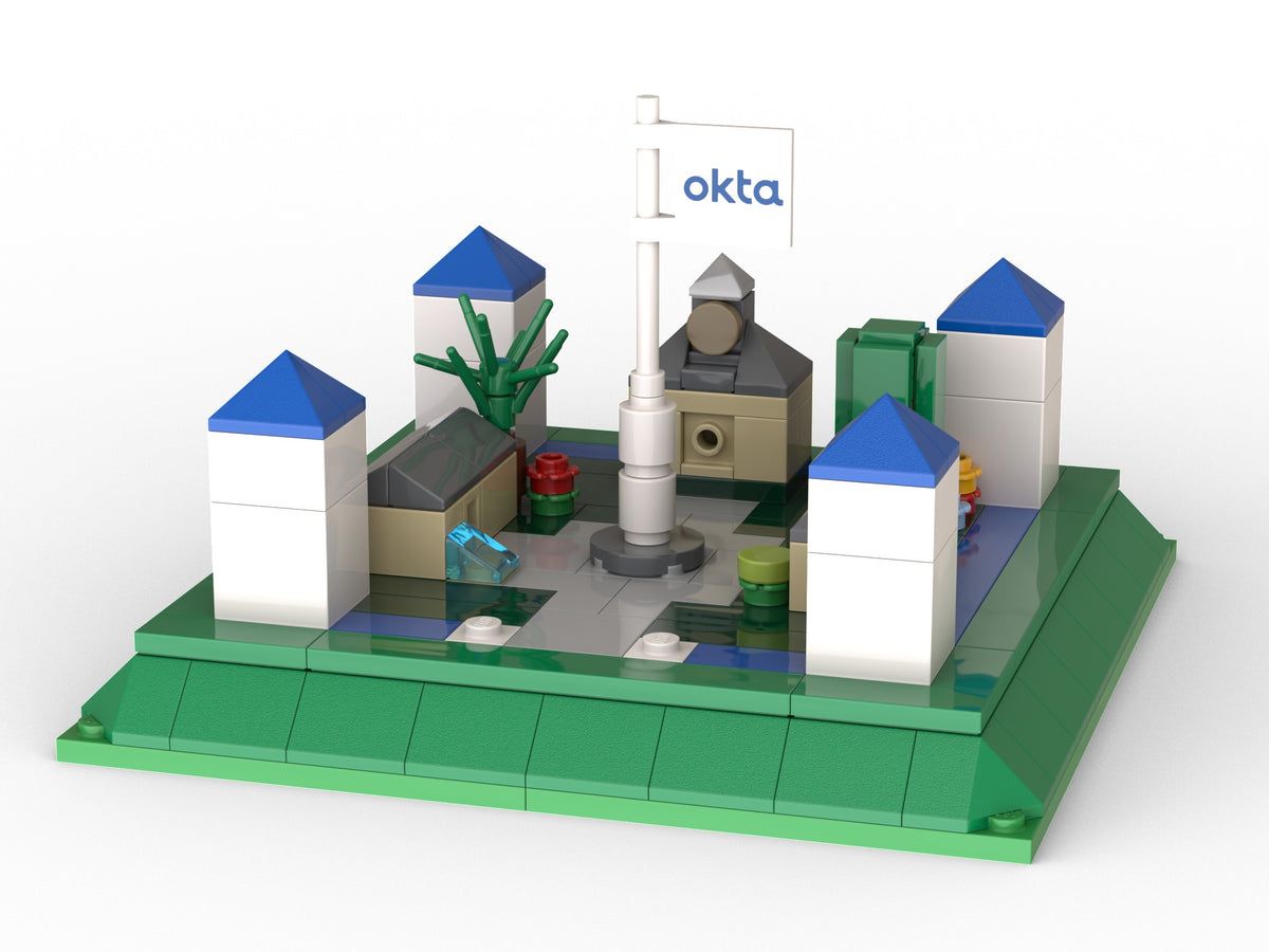 Ciudad amurallada, view of the custom brick model